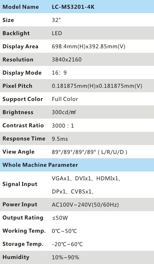 LC-MS3201-4K LC-MS3201-4K